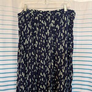 Blue and Green Nine West Midi Skirt